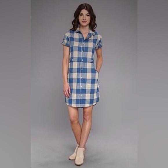 Pendleton Dresses & Skirts - Pendleton | Button Down Blue Checkered Shirt Dress